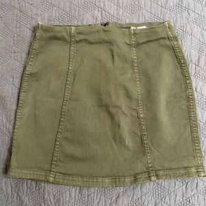 Full Tilt PAC Sun Green Denim Mini Skirt
